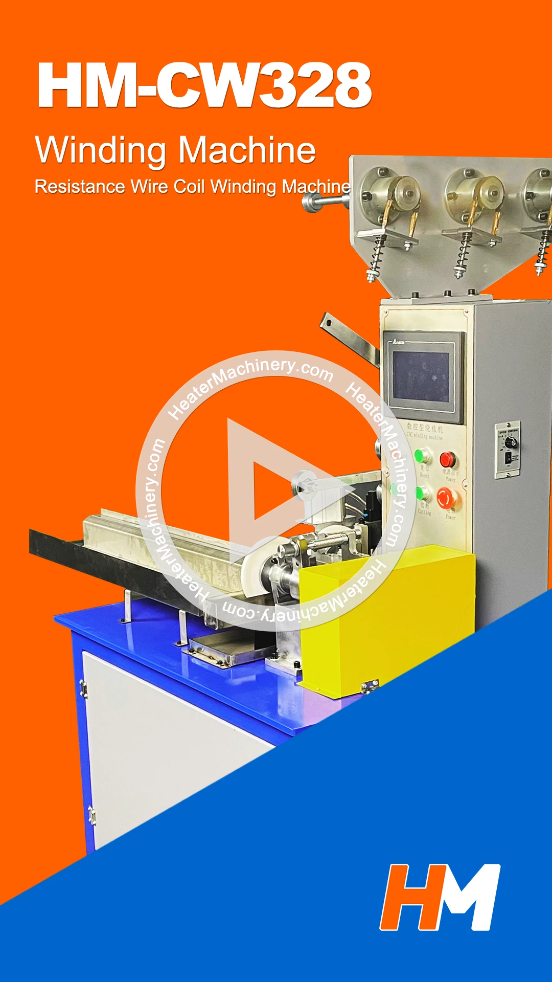 HM-CW328 Resistance Wire Coil Winding Machine Video