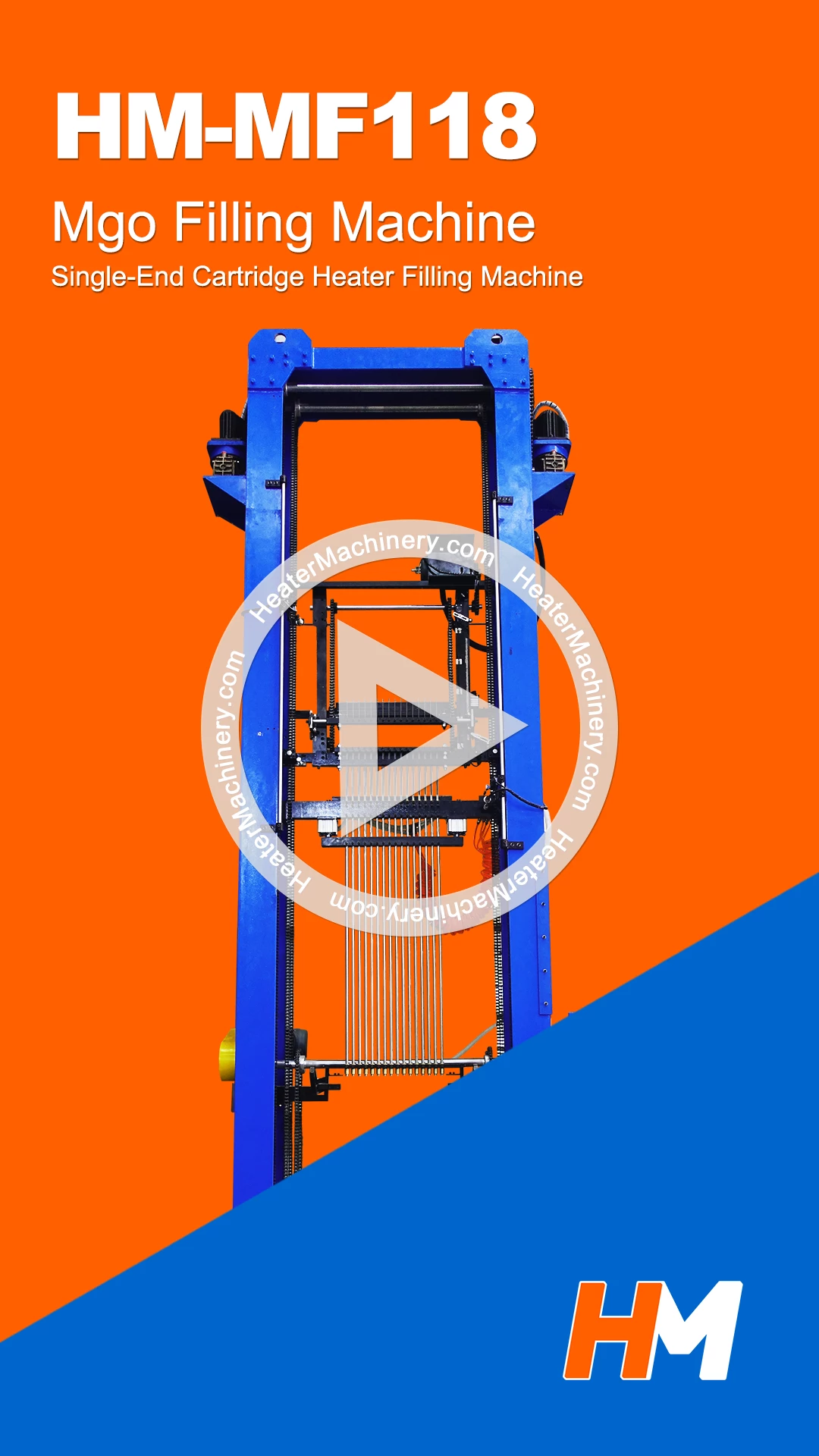 HM-MF118 Single-End Cartridge Heater Filling Machine Video