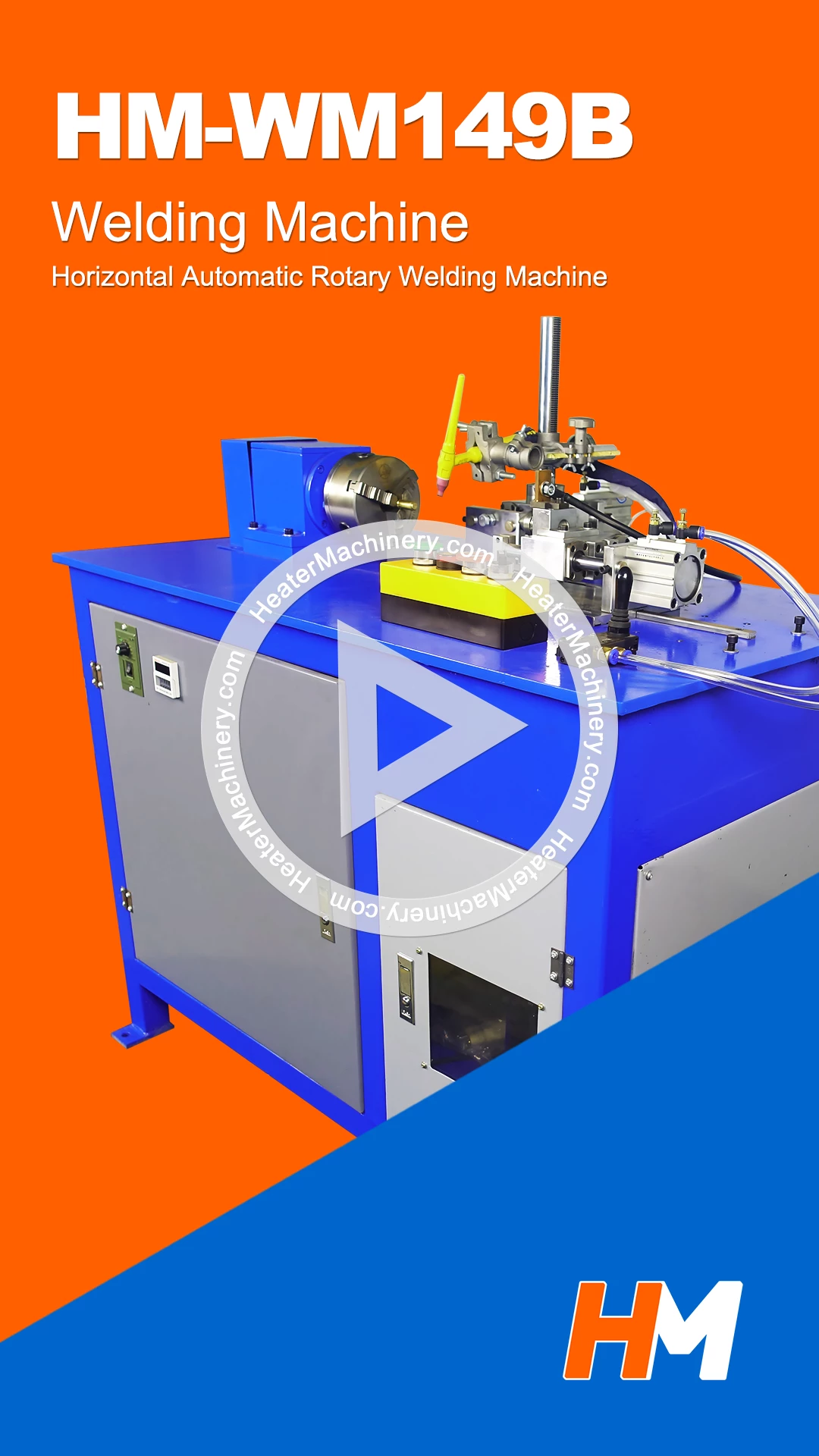 HM-WM149B Horizontal Automatic Rotary Welding Machine Video