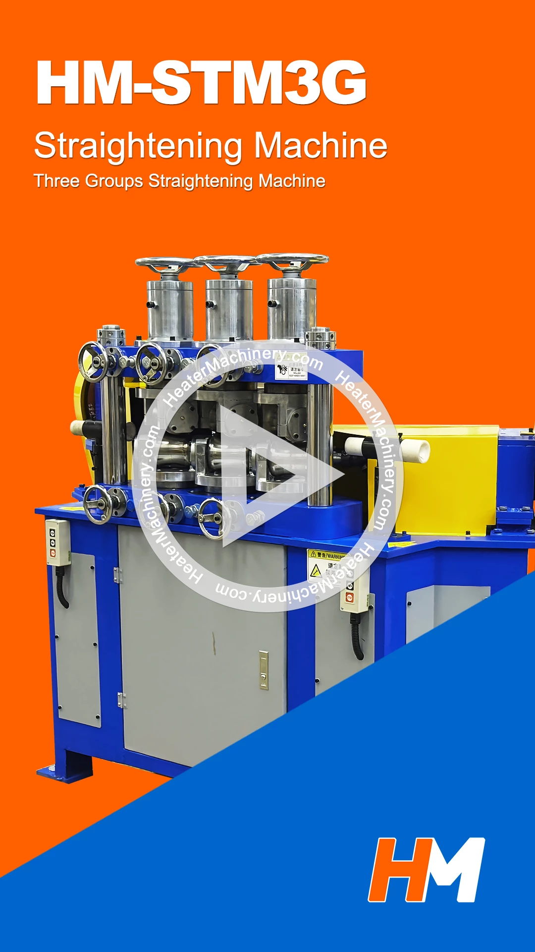 HM-STM3G Three Groups Straightening Machine Video